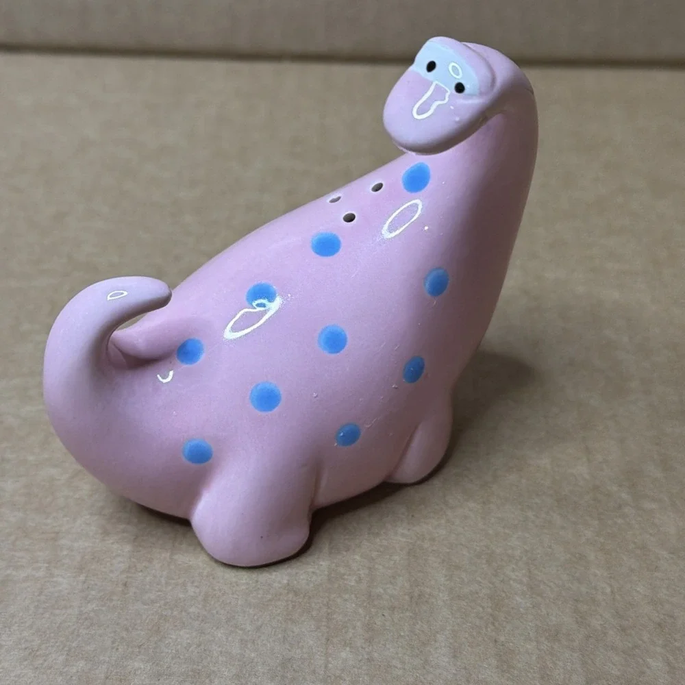 Fitz & Floyd - Pink - Dinosaur - Salt & Pepper Shaker Replacement No Green